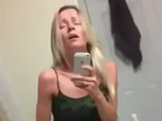 Blonde tiny teen play with pussy